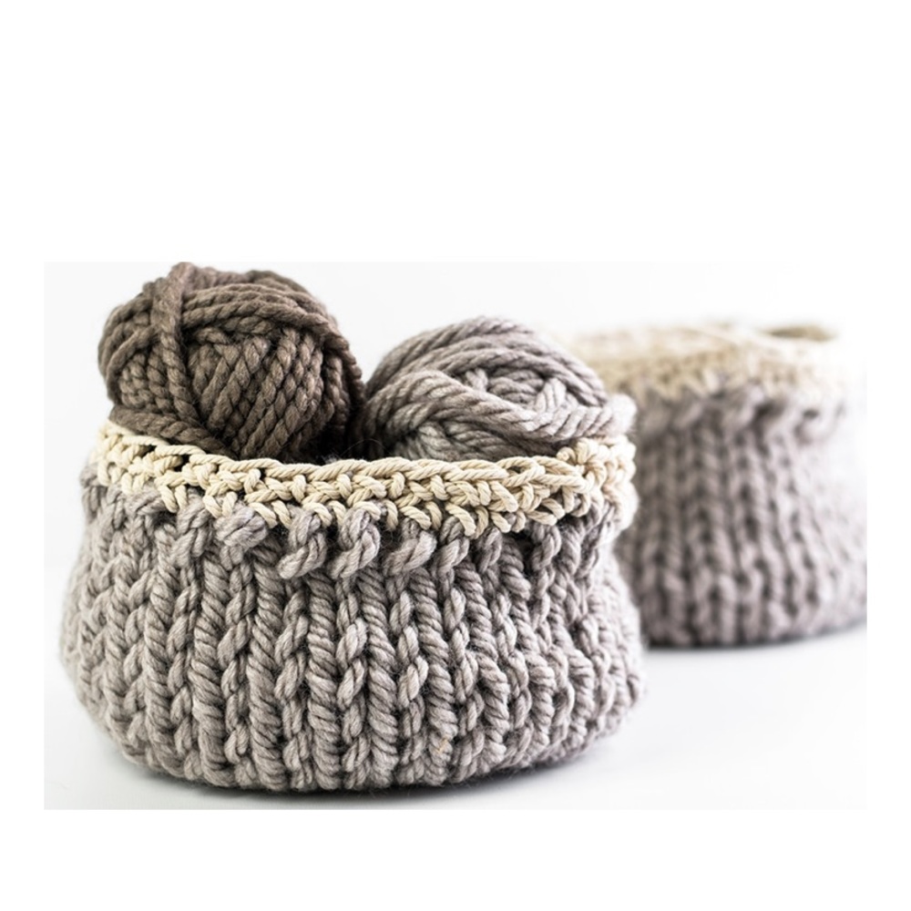 🌿 Handmade Crochet Basket - Picture 6 of 7